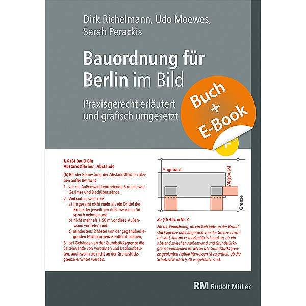 Bauordnung für Berlin im Bild mit E-Book (PDF), m. 1 Buch, m. 1 E-Book, Dirk Richelmann, Udo Moewes, Sarah Perackis