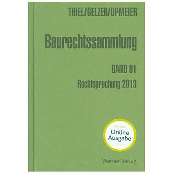 Baurechtssammlung: Bd.81 Bau- (BauR) und Architektenrecht