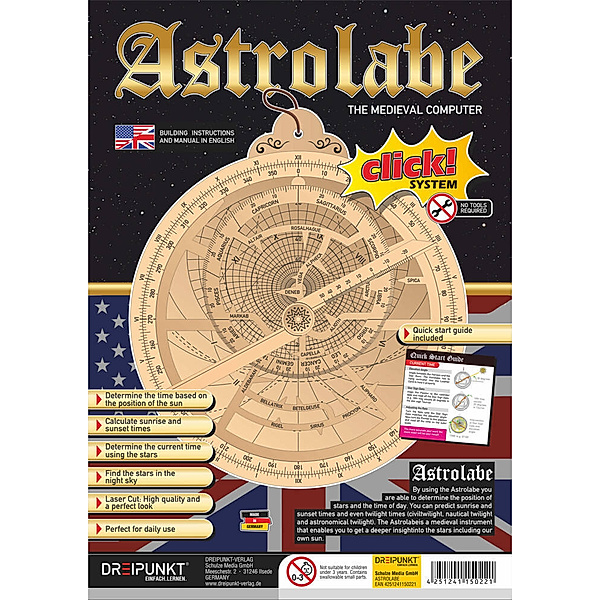 Dreipunkt Verlag Bausatz Astrolabium (Englische Anleitung)
