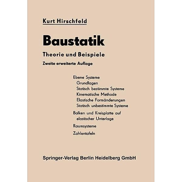 Baustatik, Kurt Hirschfeld