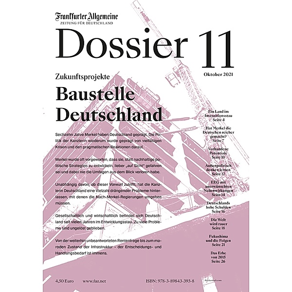 Baustelle Deutschland / Frankfurter Allgemeine Dossier Bd.11, Frankfurter Allgemeine Archiv