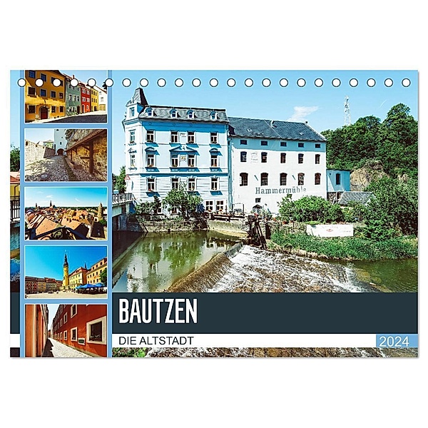 Bautzen Die Altstadt (Tischkalender 2024 DIN A5 quer), CALVENDO Monatskalender, Dirk Meutzner