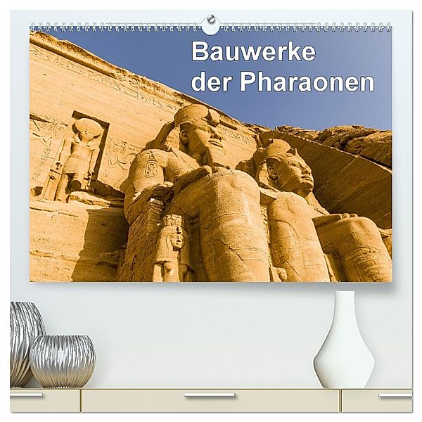 Bauwerke der Pharaonen (hochwertiger Premium Wandkalender 2025 DIN A2 quer), Kunstdruck in Hochglanz, Calvendo, FB Frank BAUMERT