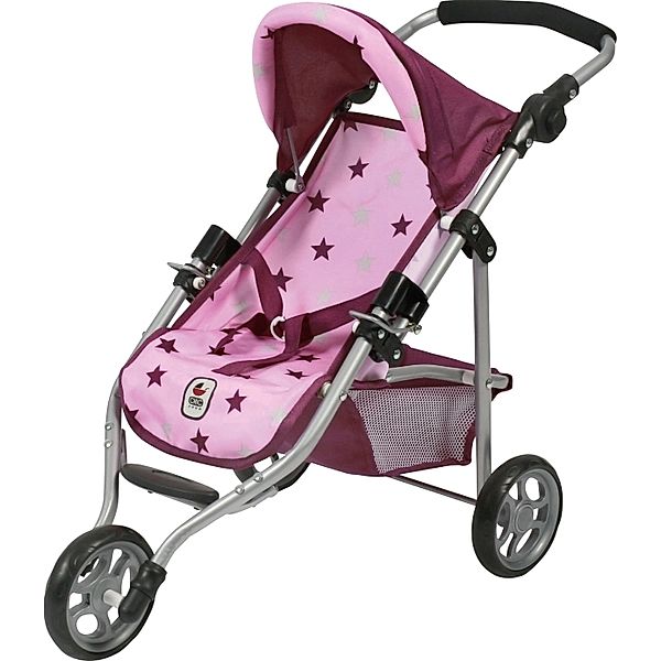 CHIC 2000 Bayer Chic 2000 - 612 78 Jogging-Buggy Lola, Puppenbuggy, Stars Brombeere