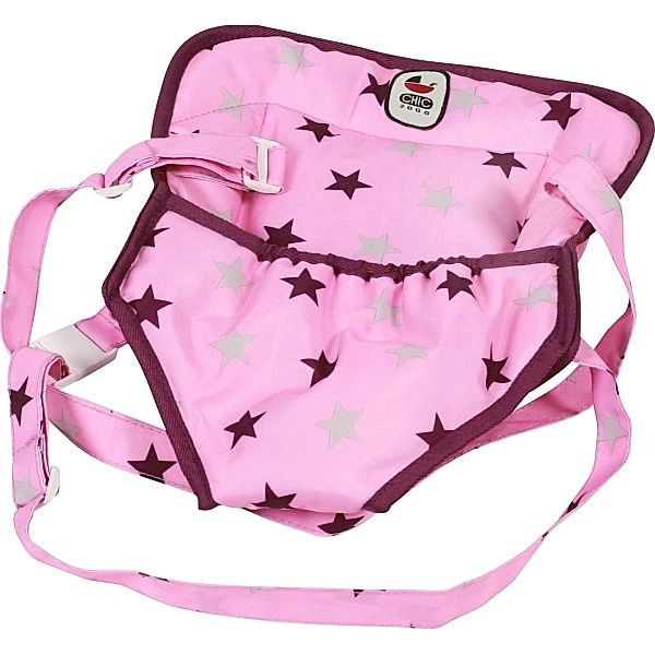 CHIC 2000 Bayer Chic 2000 - 782 78 Puppen-Tragegurt, Puppentrage, Stars Brombeere