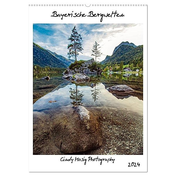 Bayerische Bergwelten (Wandkalender 2024 DIN A2 hoch), CALVENDO Monatskalender, Cindy Mosig