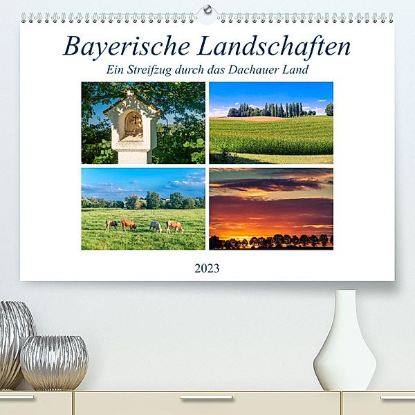 Bayerische Landschaften - Ein Streifzug durch das Dachauer Land (Premium, hochwertiger DIN A2 Wandkalender 2023, Kunstdr, Jürgen Klust / www.foto-jk.de