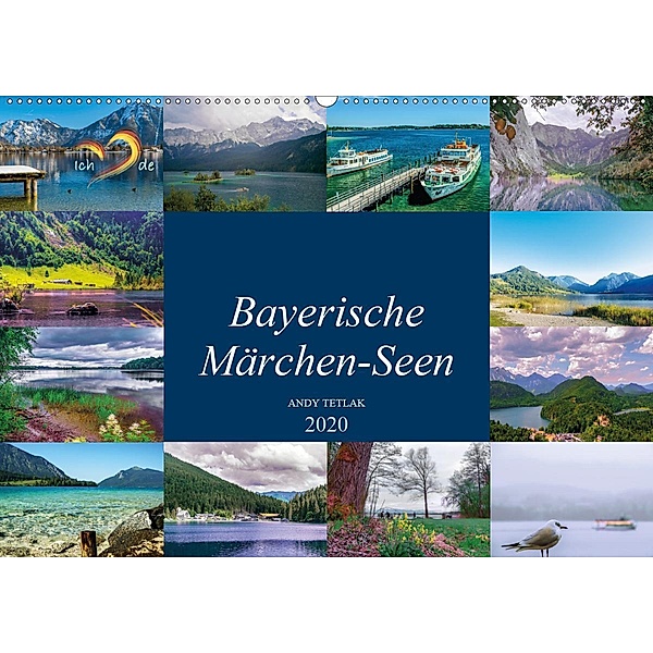 Bayerische Märchen-Seen (Wandkalender 2020 DIN A2 quer), Andy Tetlak