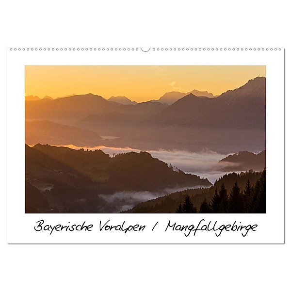 Bayerische Voralpen / Mangfallgebirge (Wandkalender 2024 DIN A2 quer), CALVENDO Monatskalender, Marcel Wenk