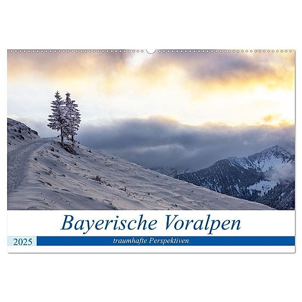 Bayerische Voralpen - traumhafte Perspektiven (Wandkalender 2025 DIN A2 quer), CALVENDO Monatskalender, Calvendo, Thomas Rosier (Videografic)