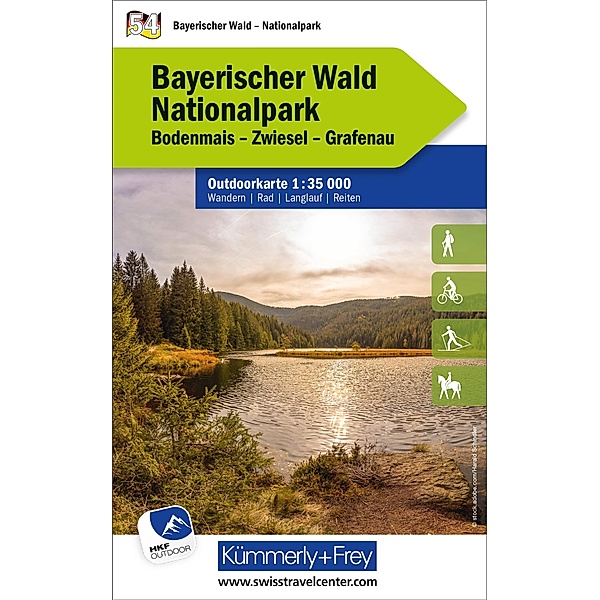 Bayerischer Wald Nationalpark, Nr. 54, Outdoorkarte 1:35 000
