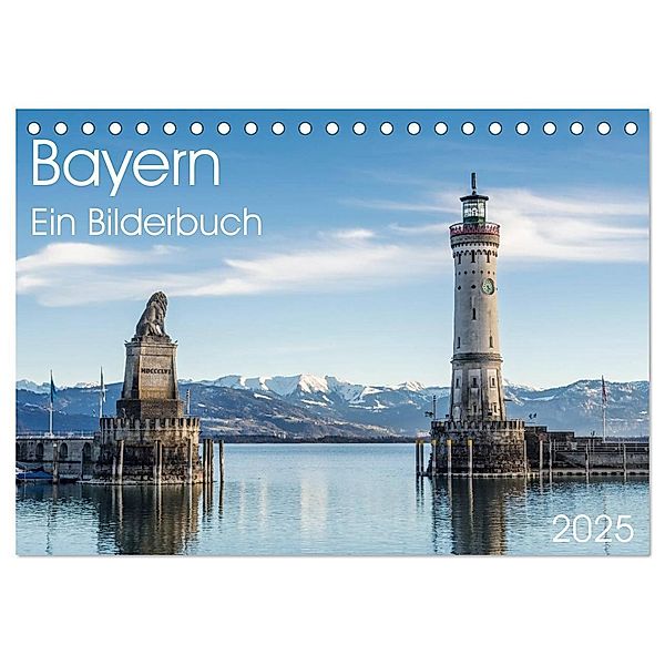 Bayern - Ein Bilderbuch (Tischkalender 2025 DIN A5 quer), CALVENDO Monatskalender, Calvendo, Wolfgang Zwanzger