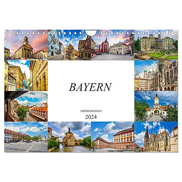Bayern Impressionen (Wandkalender 2024 DIN A4 quer), CALVENDO Monatskalender, Dirk Meutzner