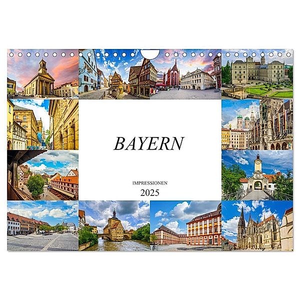 Bayern Impressionen (Wandkalender 2025 DIN A4 quer), CALVENDO Monatskalender, Calvendo, Dirk Meutzner