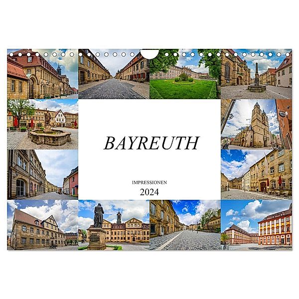Bayreuth Impressionen (Wandkalender 2024 DIN A4 quer), CALVENDO Monatskalender, Dirk Meutzner