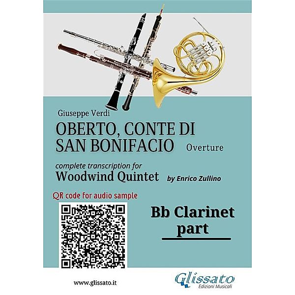 Bb Clarinet part of Oberto for Woodwind Quintet / Oberto,Conte di San Bonifacio - Woodwind Quintet Bd.3, Giuseppe Verdi, A Cura Di Enrico Zullino