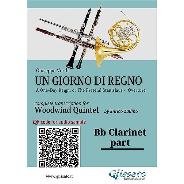 Bb Clarinet part of Un giorno di regno for Woodwind Quintet / Un giorno di regno - Woodwind Quintet Bd.3, Giuseppe Verdi, A Cura Di Enrico Zullino
