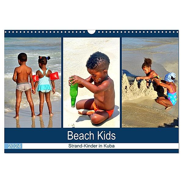 Beach Kids - Strand-Kinder in Kuba (Wandkalender 2024 DIN A3 quer), CALVENDO Monatskalender, Henning von Löwis of Menar