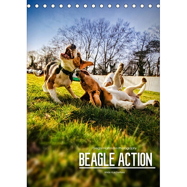 Beagle Action - Wilde Kuscheltiere (Tischkalender 2022 DIN A5 hoch), Gregor Hartmann