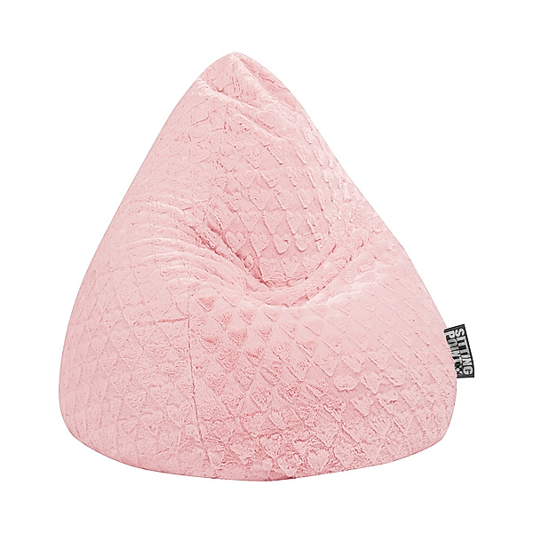 Sitting Point BeanBag FLUFFY HEARTS XL, 70 x 110 (Farbe: rose)