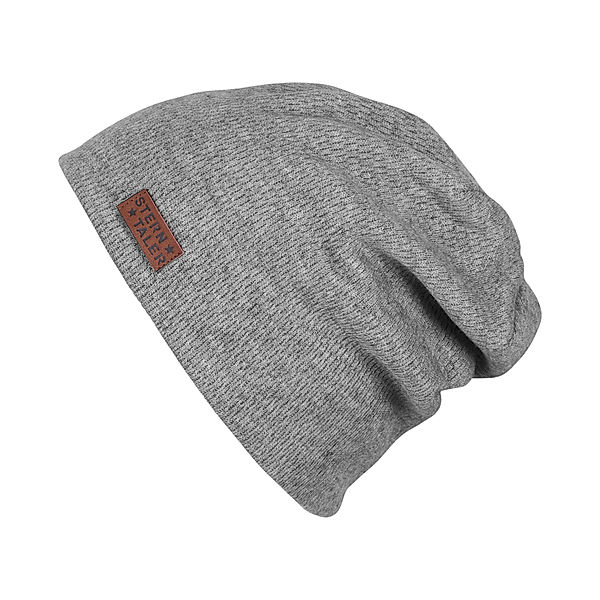 Sterntaler Beanie-Mütze HERBST in silber melange