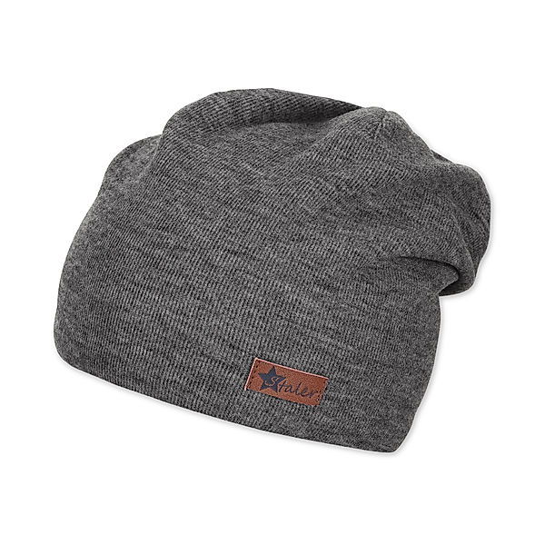 Sterntaler Beanie-Mütze HERBSTZEIT in eisengrau