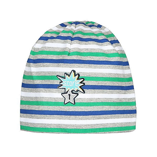 maximo Beanie-Mütze SCORE 1 in grau melange/bunt