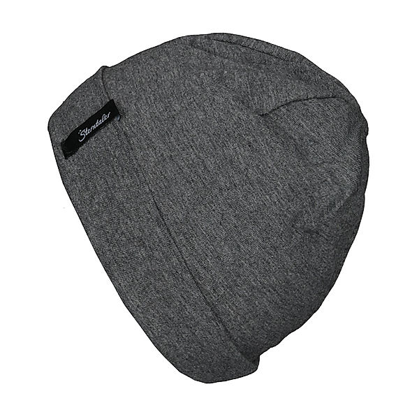 Sterntaler Beanie-Mütze SLOUCH UNI in dunkelgrau melange