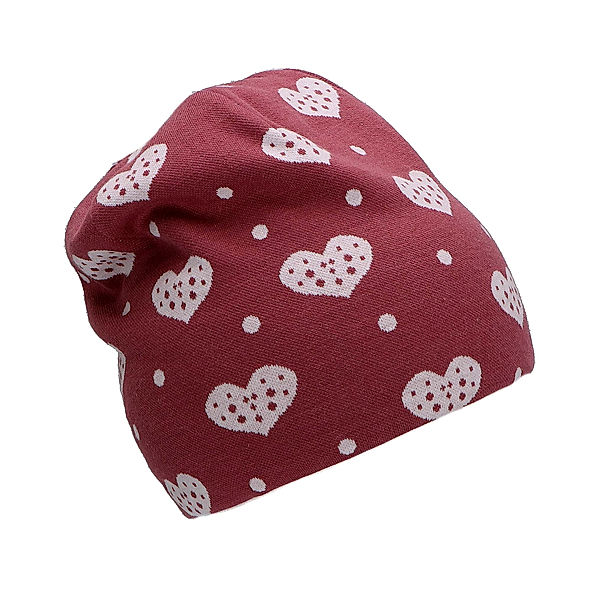 Sterntaler Beanie SLOUCH HEARTS in pink