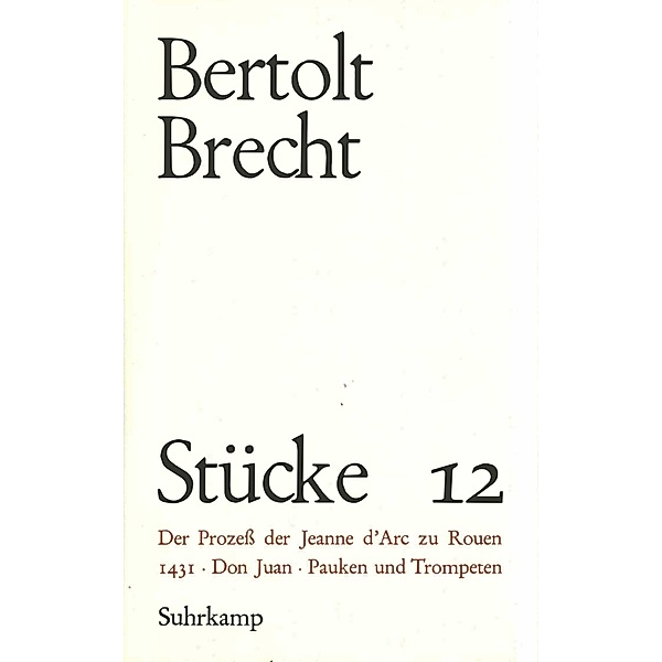 Bearbeitungen.Tl.2, Bertolt Brecht