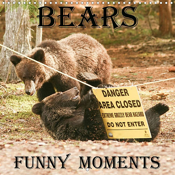 Bears funny moments (Wall Calendar 2023 300 × 300 mm Square), Ursula Salzmann