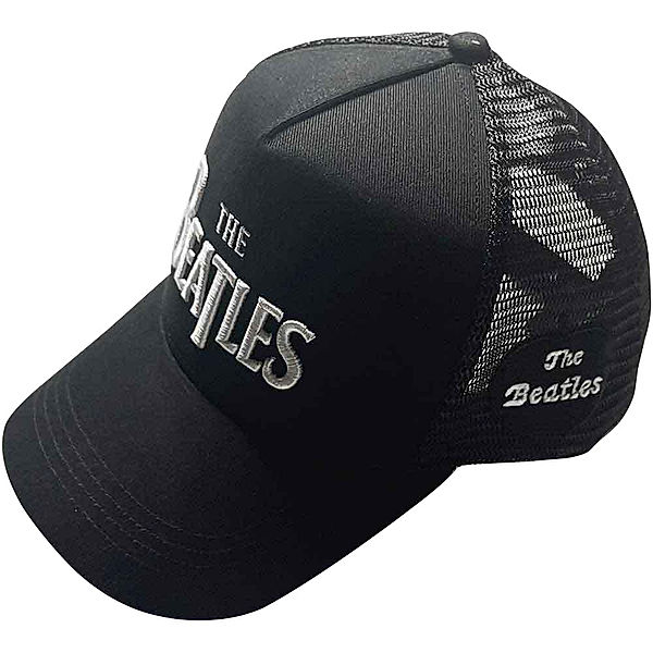 Beatles_Drop T Logo & Apple_BL_Mesh-Back Cap