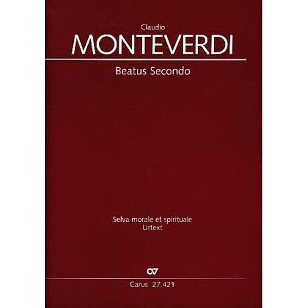 Beatus, Partitur, Claudio Monteverdi