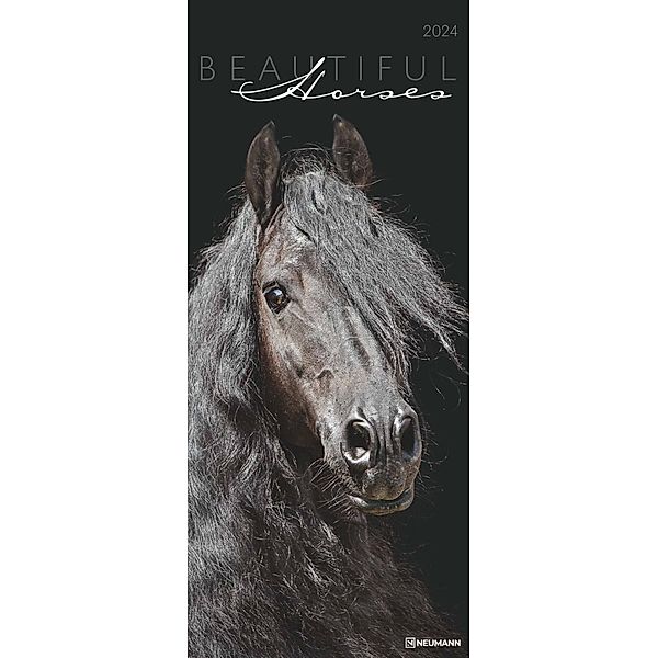 Beautiful Horses 2024 - Foto-Kalender - Wand-Kalender - 30x70