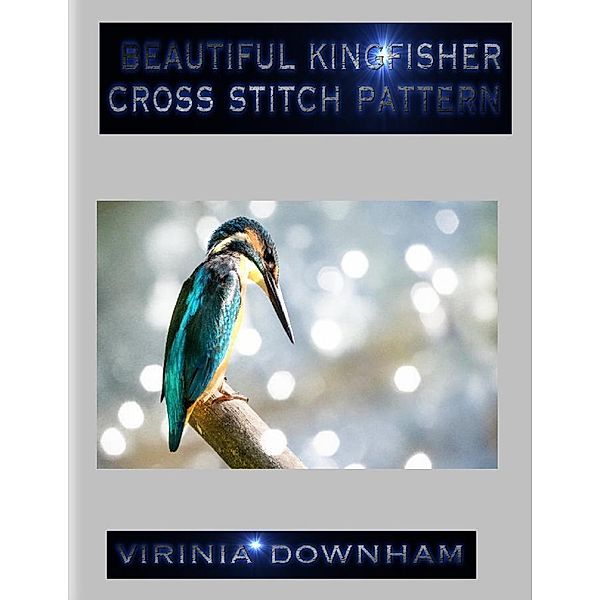 Beautiful Kingfisher Cross Stitch Pattern, Virinia Downham