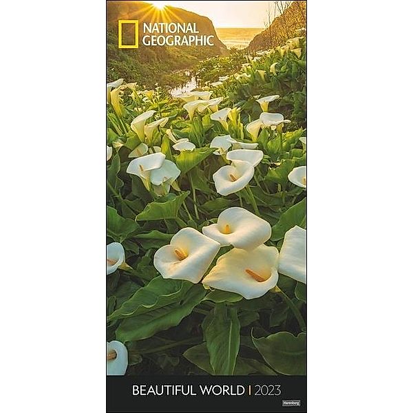 Beautiful World Vertical National Geographic Kalender 2023. Langer Foto-Wandkalender XXL Landschaften-Kalender 2023 mit