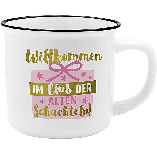 Becher Willkommen im Club der alten Schachteln