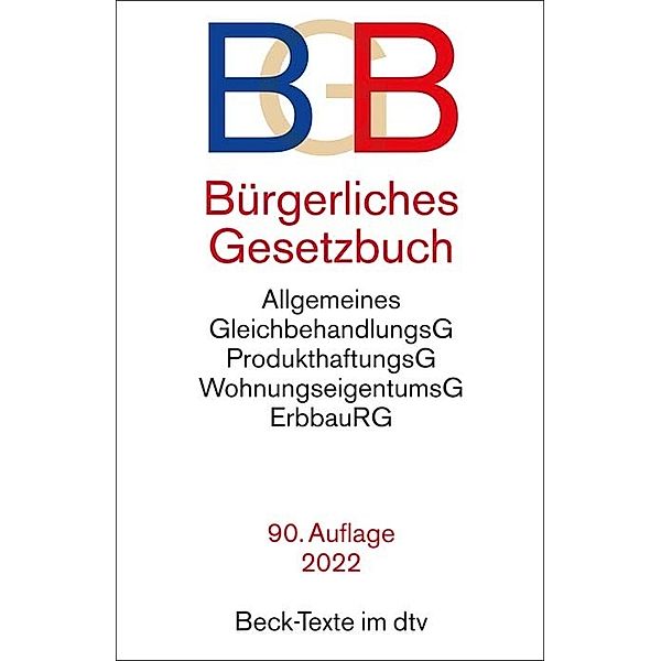 Beck-Texte im dtv / Bürgerliches Gesetzbuch BGB
