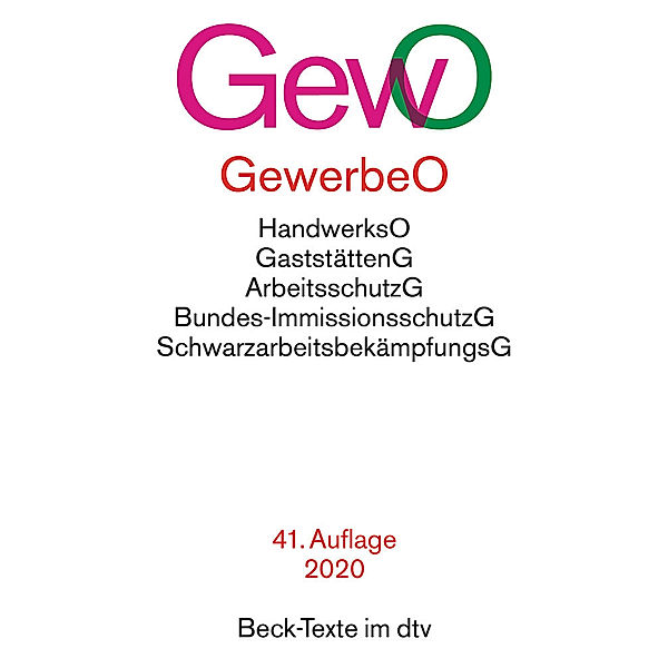 Beck-Texte im dtv / Gewerbeordnung GewO