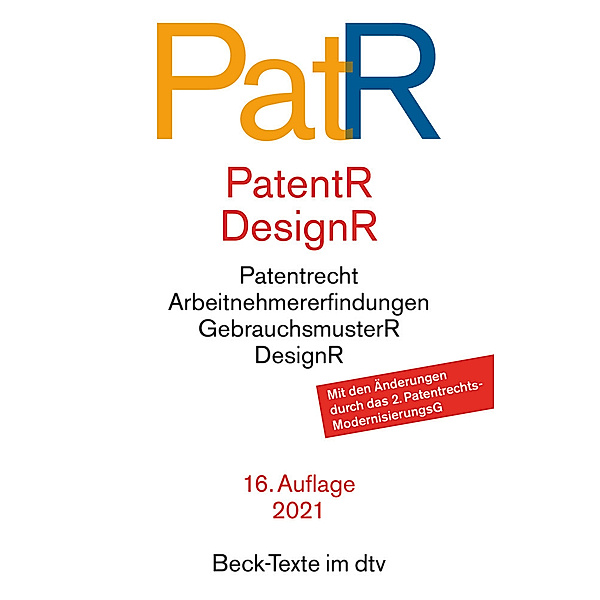 Beck-Texte im dtv / Patent- und Designrecht