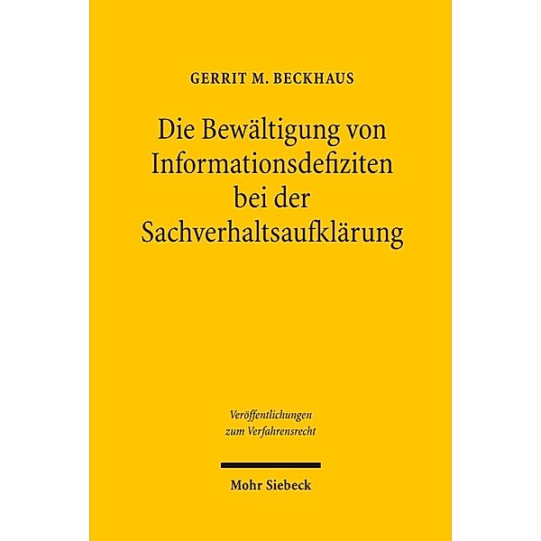 Beckhaus, G: Bewältigung von Informationsdefiziten, Gerrit M. Beckhaus