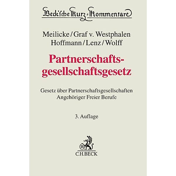 Beck'sche Kurz-Kommentare / Partnerschaftsgesellschaftsgesetz (PartGG), Kommentar