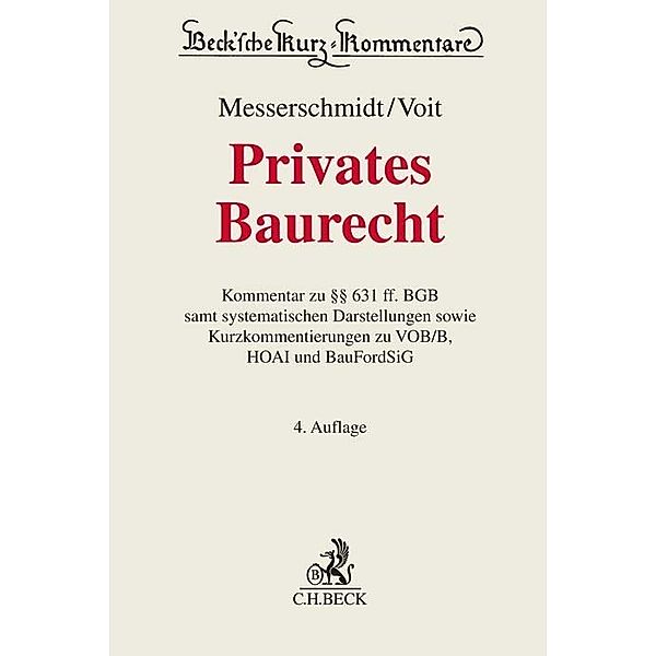 Beck'sche Kurz-Kommentare / Privates Baurecht