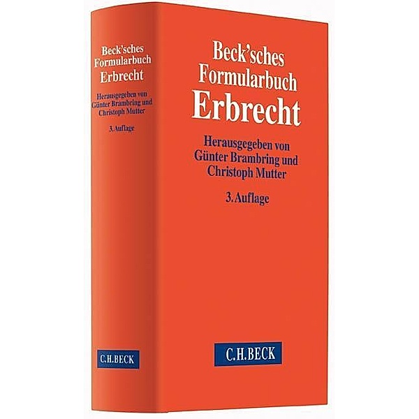 Beck'sches Formularbuch Erbrecht, m. CD-ROM