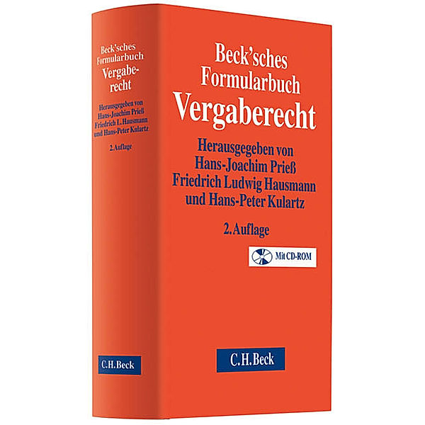 Beck'sches Formularbuch Vergaberecht, m. CD-ROM