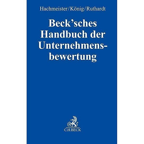 Beck'sches Handbuch der Unternehmensbewertung