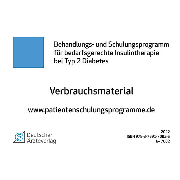 Bedarfsgerechte Insulintherapie - Verbrauchsmaterial, Monika Grüsser, Viktor Jörgens