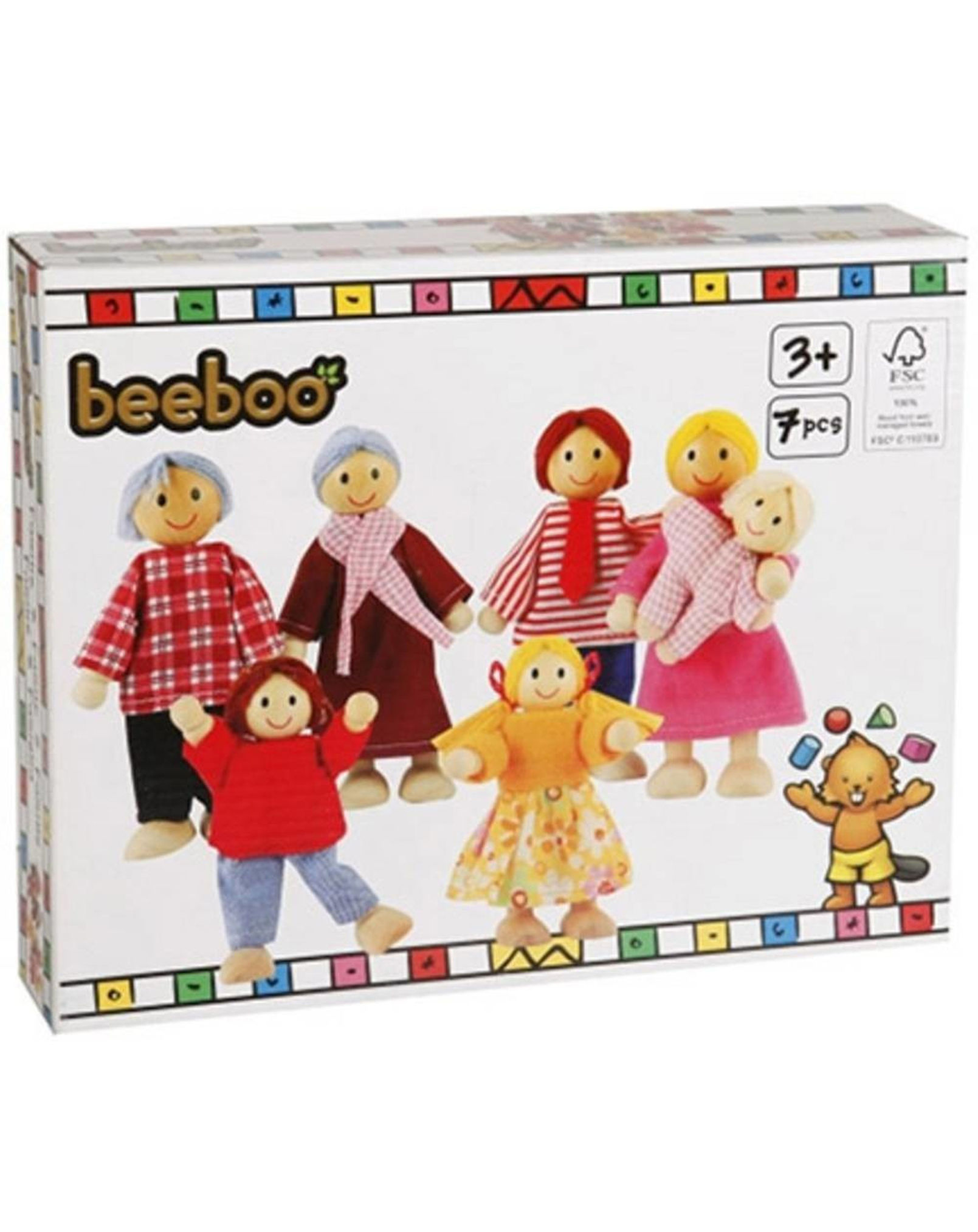 Beeboo Puppenhaus-Familie, 7 Puppen kaufen | tausendkind.de