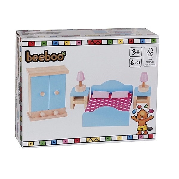 Beeboo Puppenhausmöbel Schlafzimmer