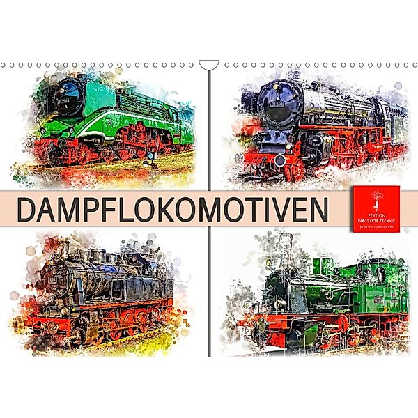 Beeindruckende Dampflokomotiven (Wandkalender 2023 DIN A3 quer), Peter Roder